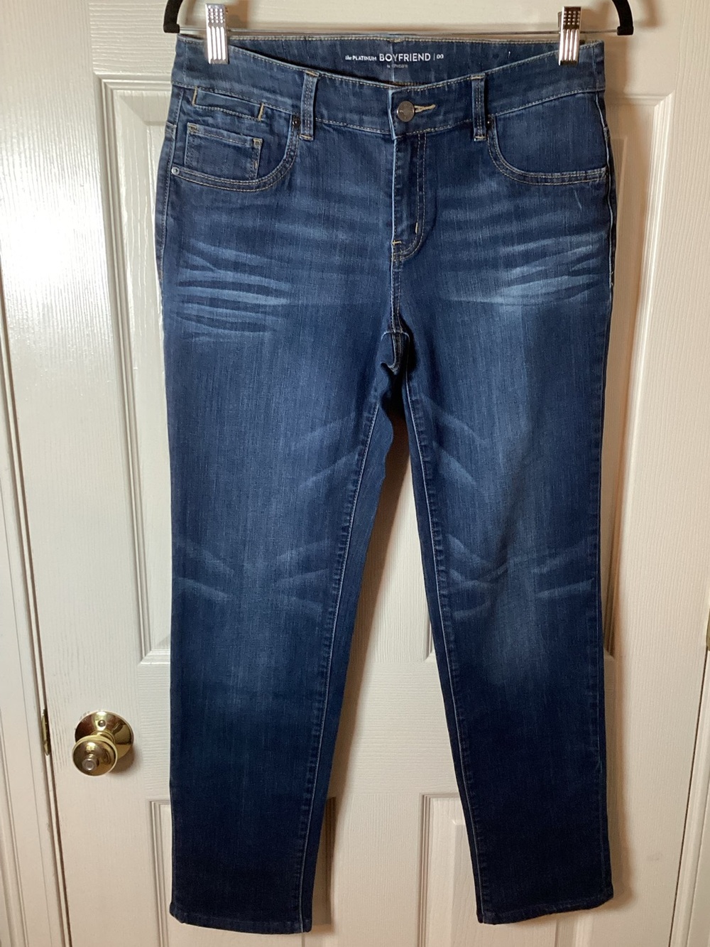 Chico's Platinum Boyfriend Mildly Distressed Jeans - Chico’s 00 / US 2